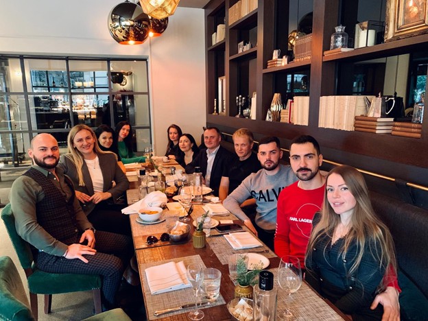 Davit Sherozia met with entrepreneurs from Ukraine as part of the Young Business Club business lunch.